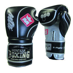 Gants de boxe cuir Montana X FIGHT evo blackforce