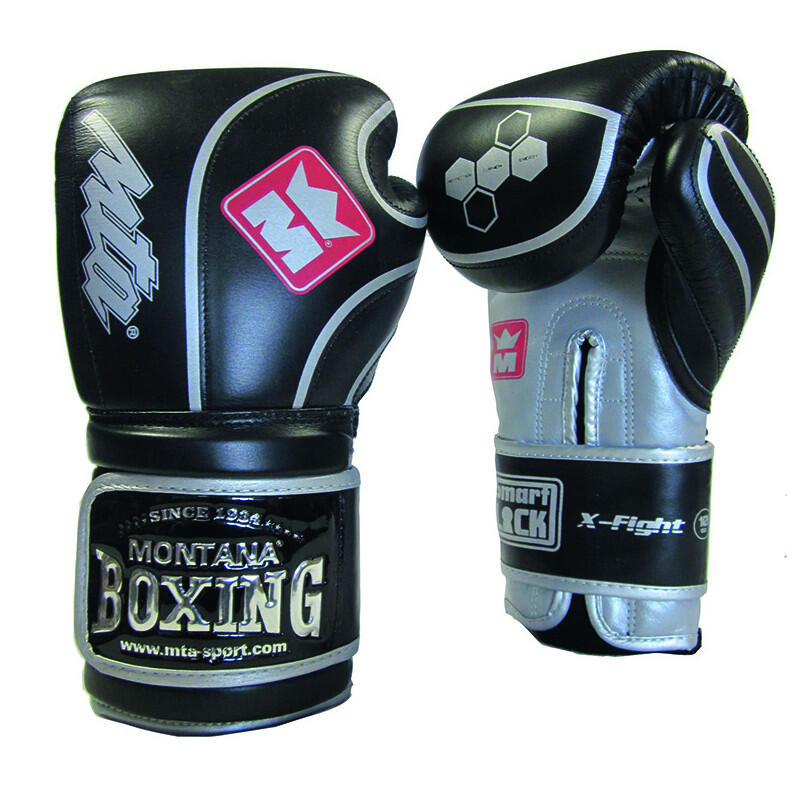Luvas de boxe couro Montana X FIGHT evo blackforce
