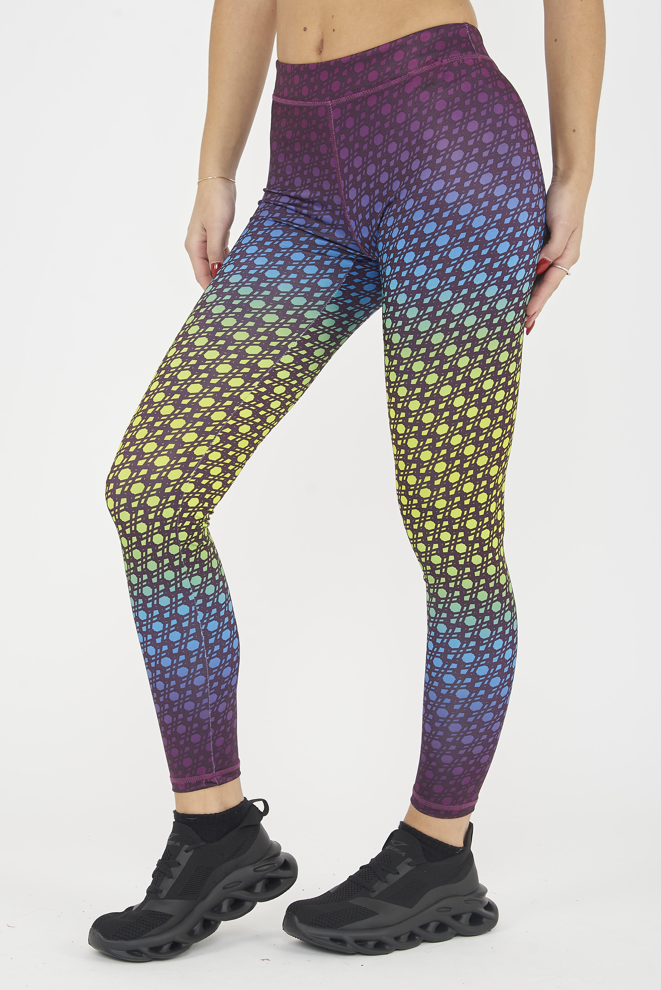 ELPLAYER Leggings De Treino Netmesh Para Mulher Em