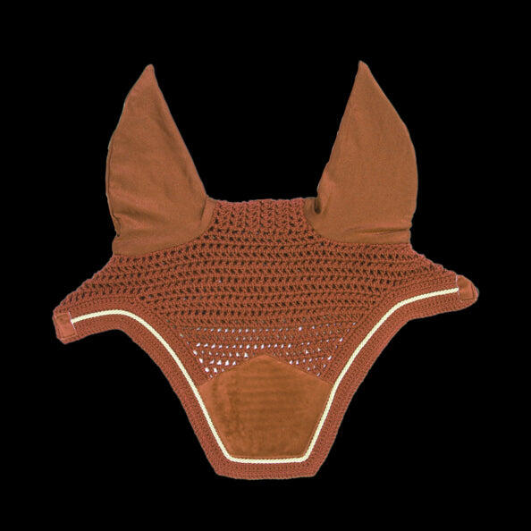 Bonnet anti-mouche Wellington velvet orange cob 2/5