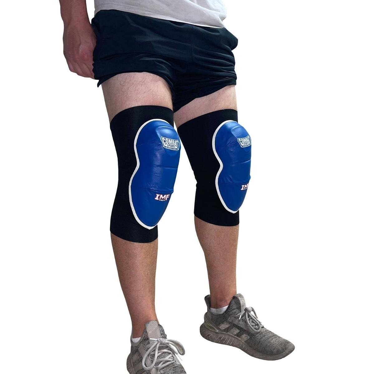 Ginocchiere Pro Combat Sports - Blu - S/M 2/4