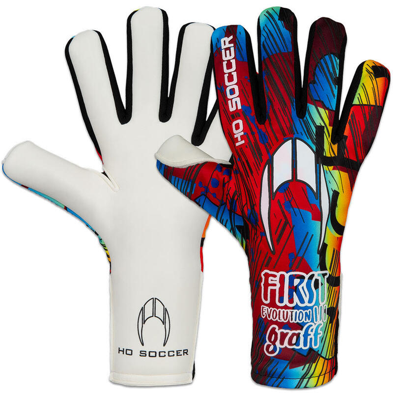 Guante de portero Ho Soccer Infantil First Evolution III Graffiti Rojo