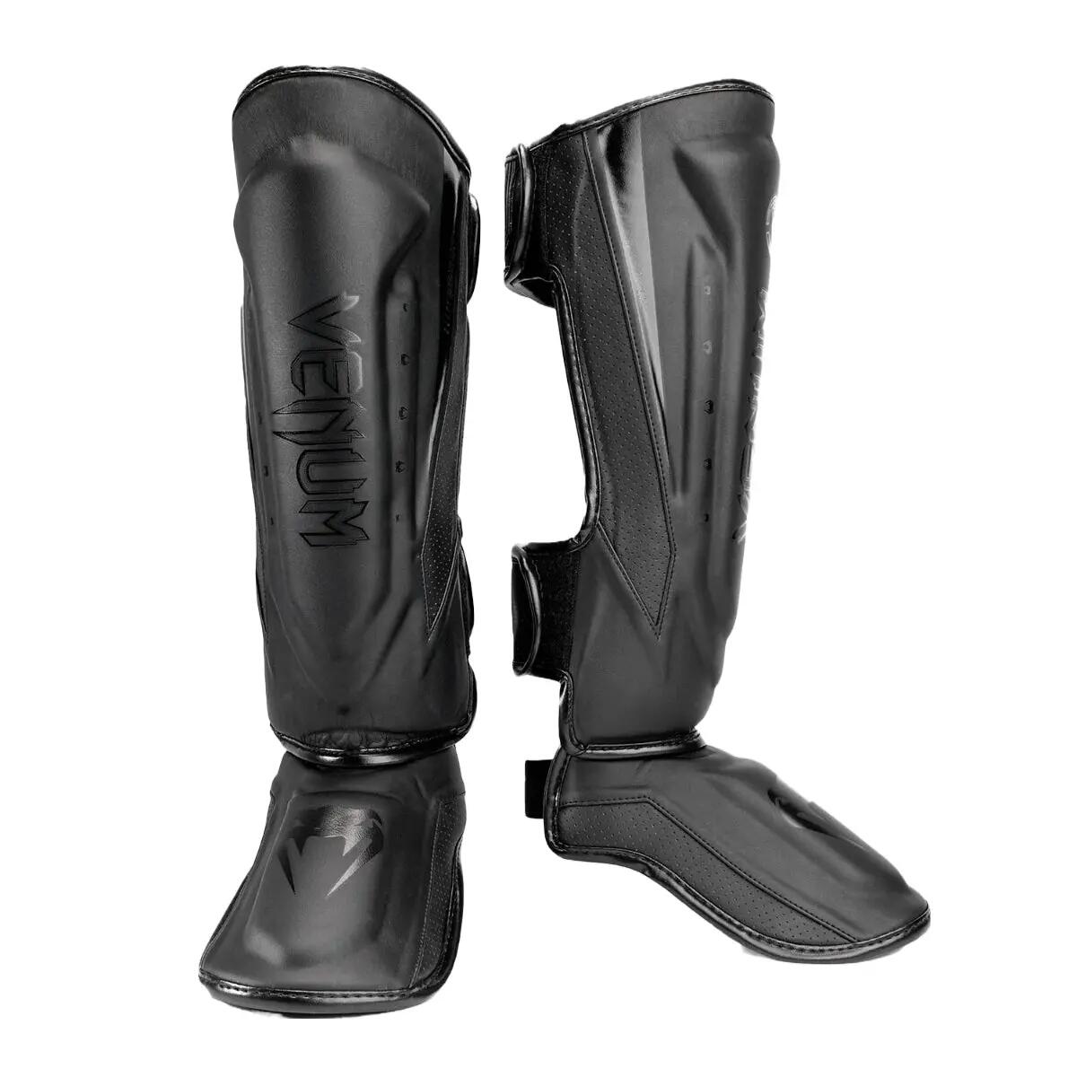 Venum Elite Evo Shin Guards - Black/Black - XL 7/7
