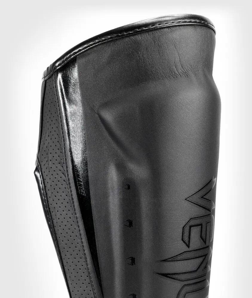 Venum Elite Evo Shin Guards - Black/Black - XL 4/7