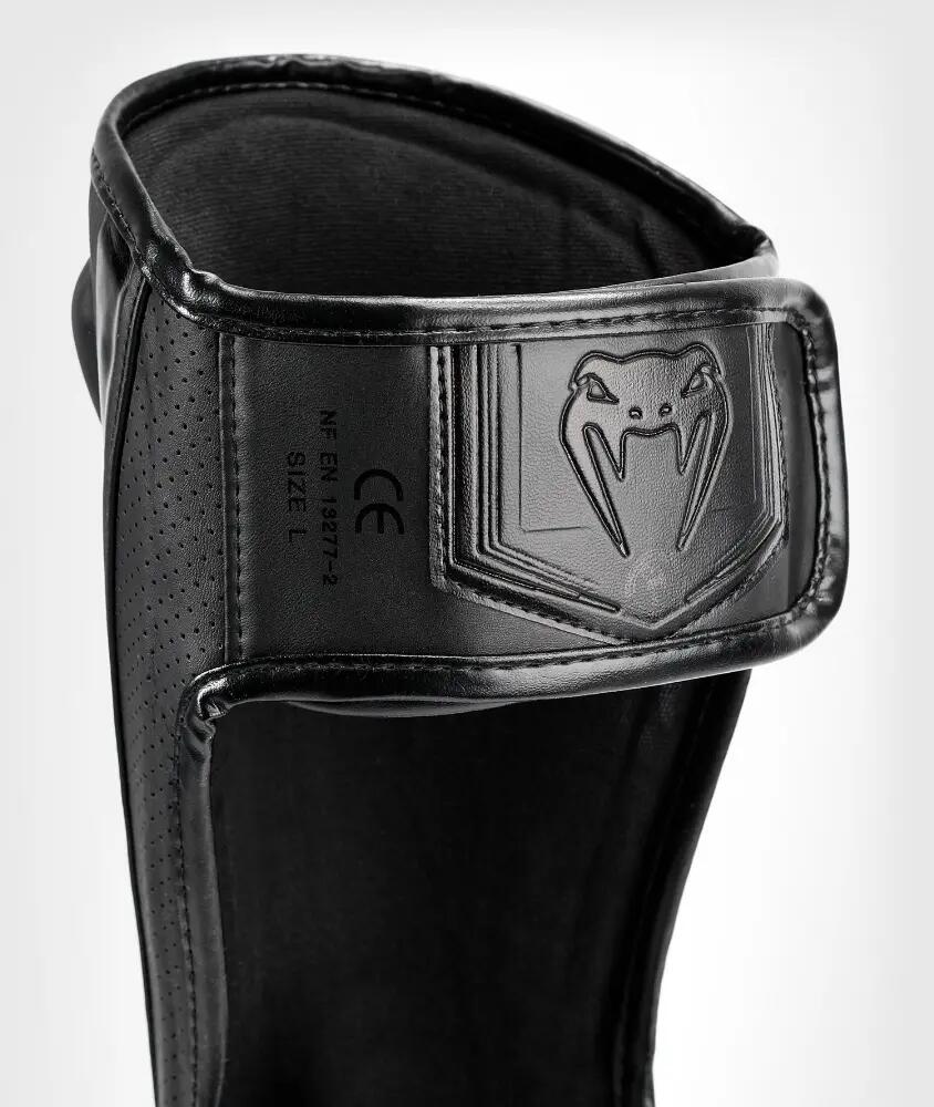 Venum Elite Evo Shin Guards - Black/Black - XL 6/7