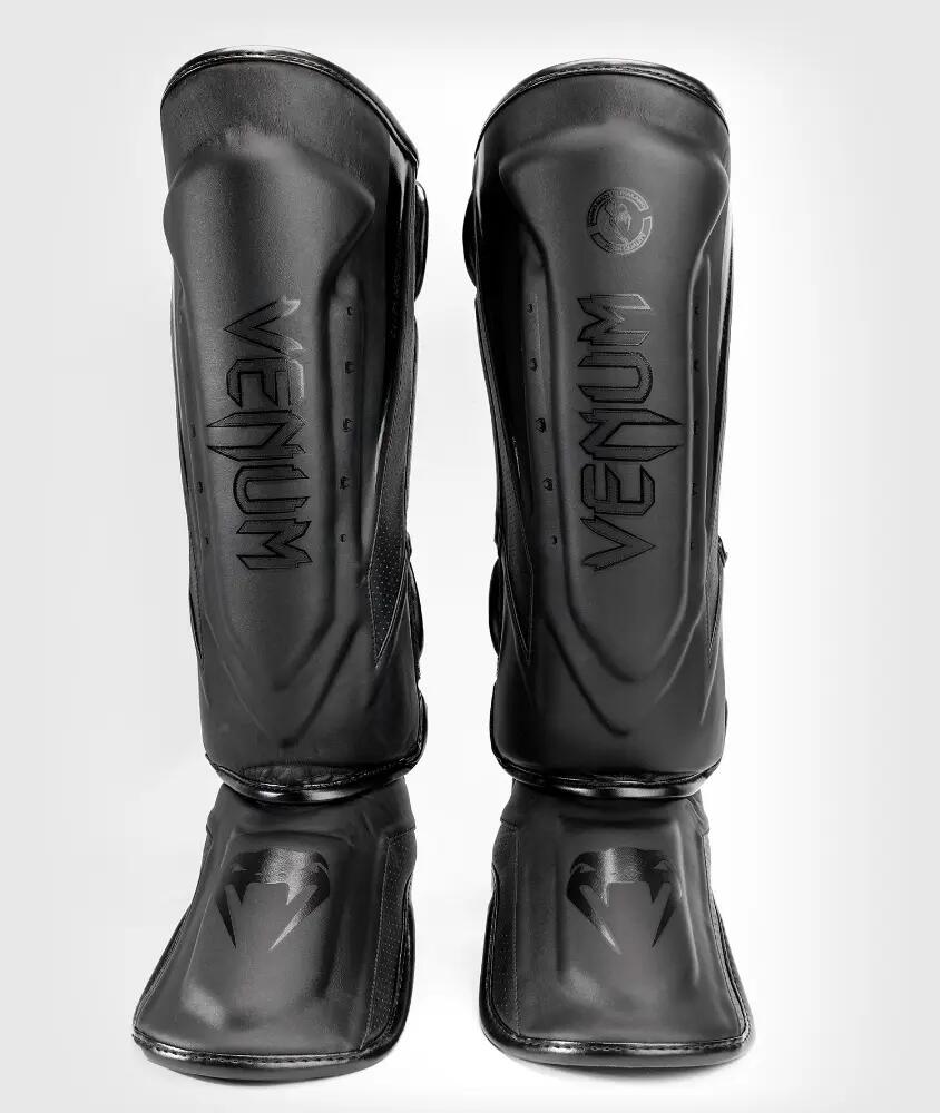 Venum Elite Evo Shin Guards - Black/Black - XL 2/7