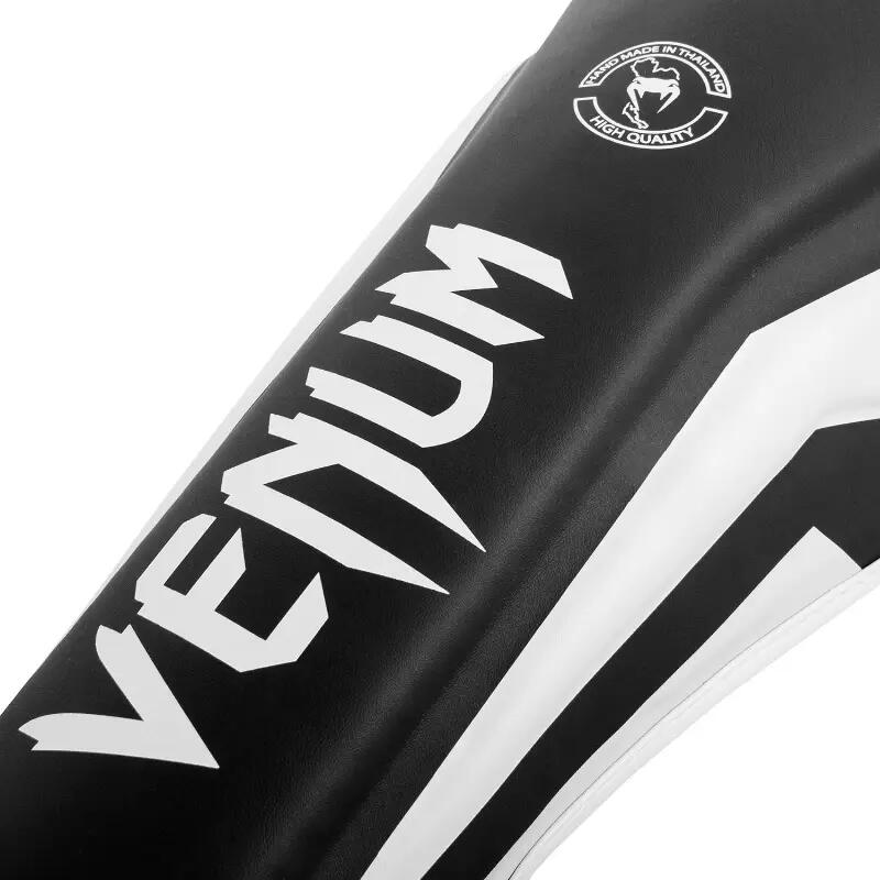 Venum Elite Standup Shinguards  - Black/White 2/4
