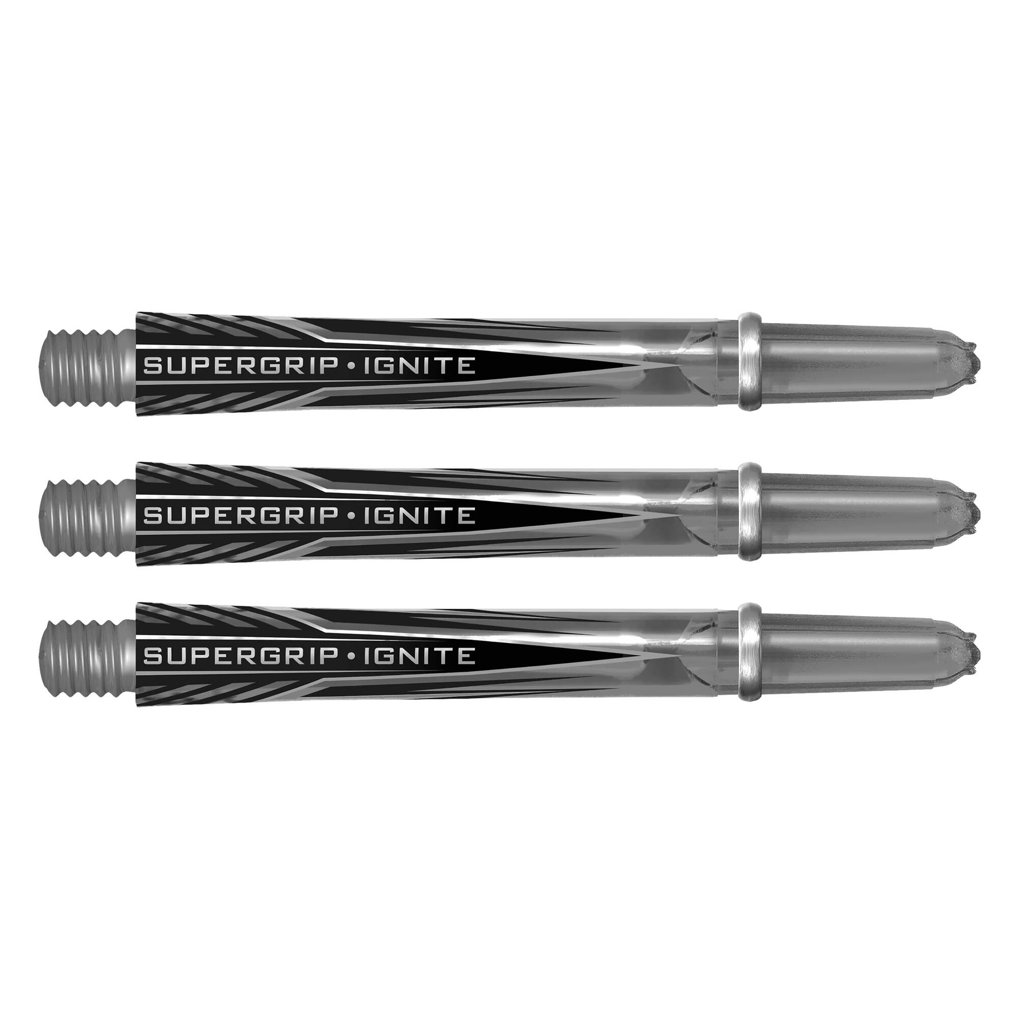Supergrip Ignite Darts Shafts (Black/Grey) 1/2