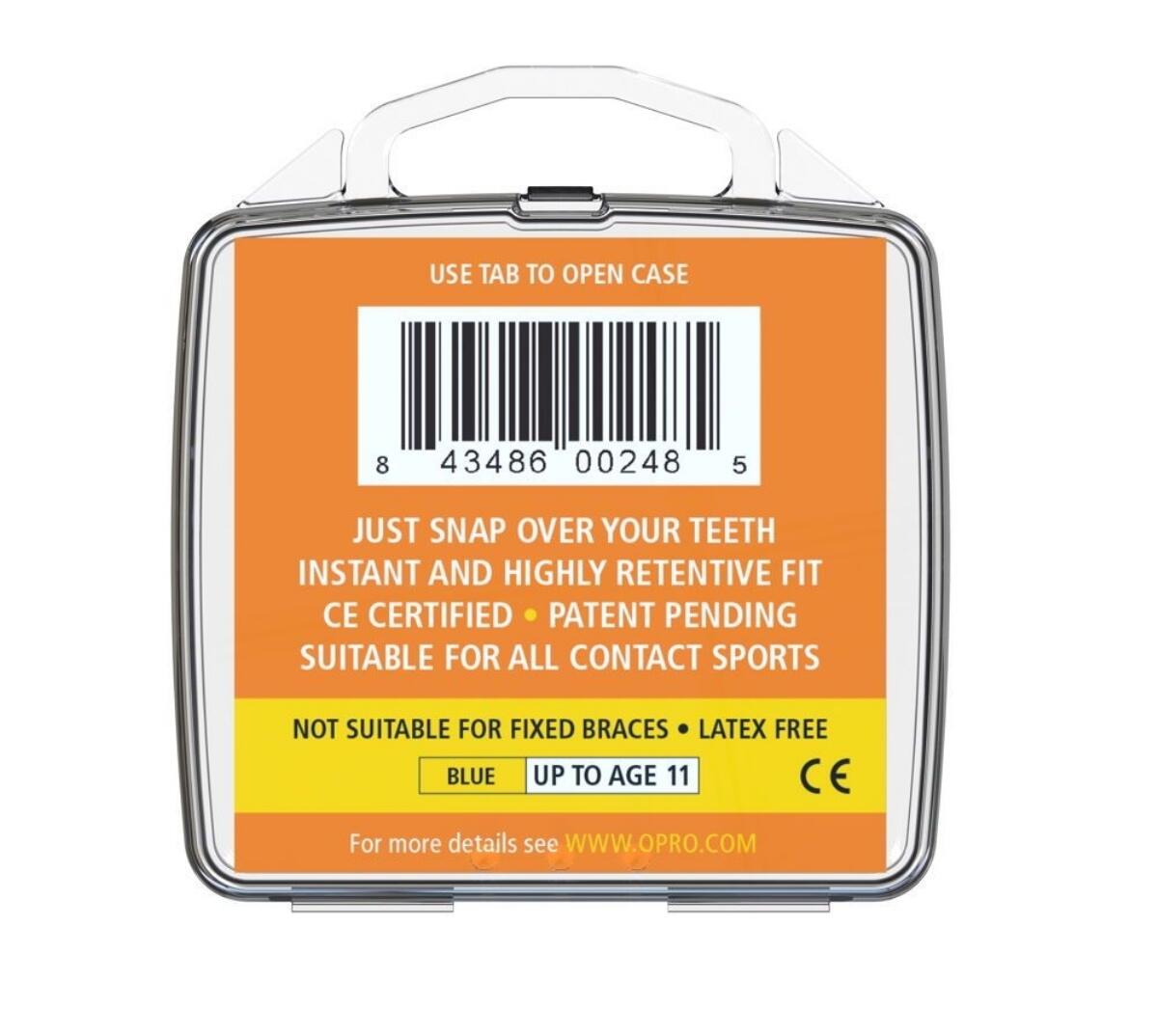 Protège-dents OPRO Snap-Fit Junior – Electric Blue 3/5