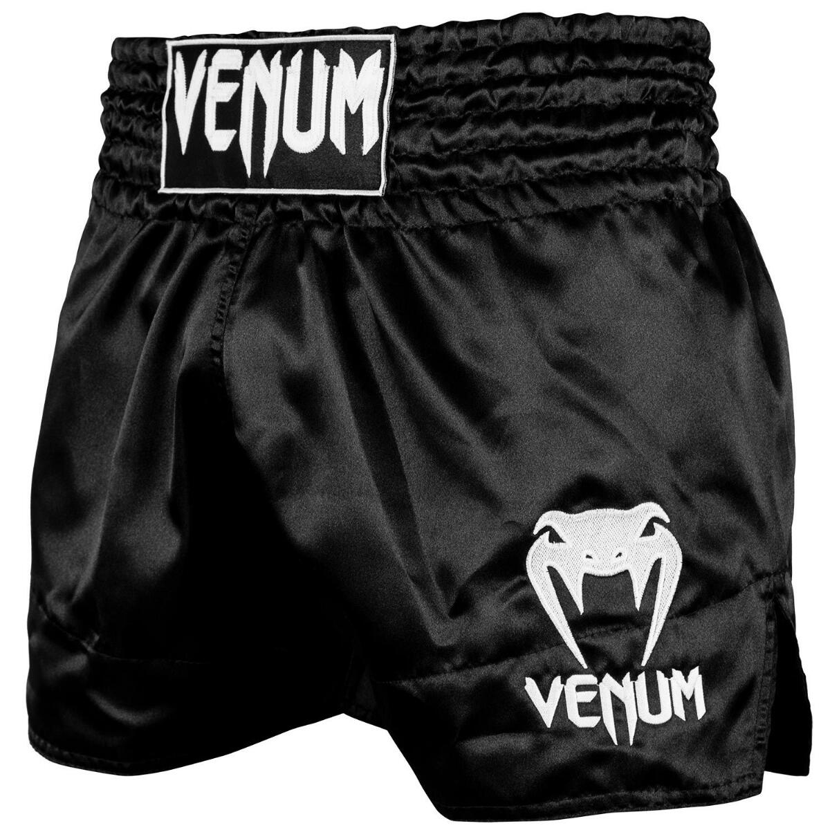 Venum Pantaloncini da Muay Thai Classic - Nero/Bianco