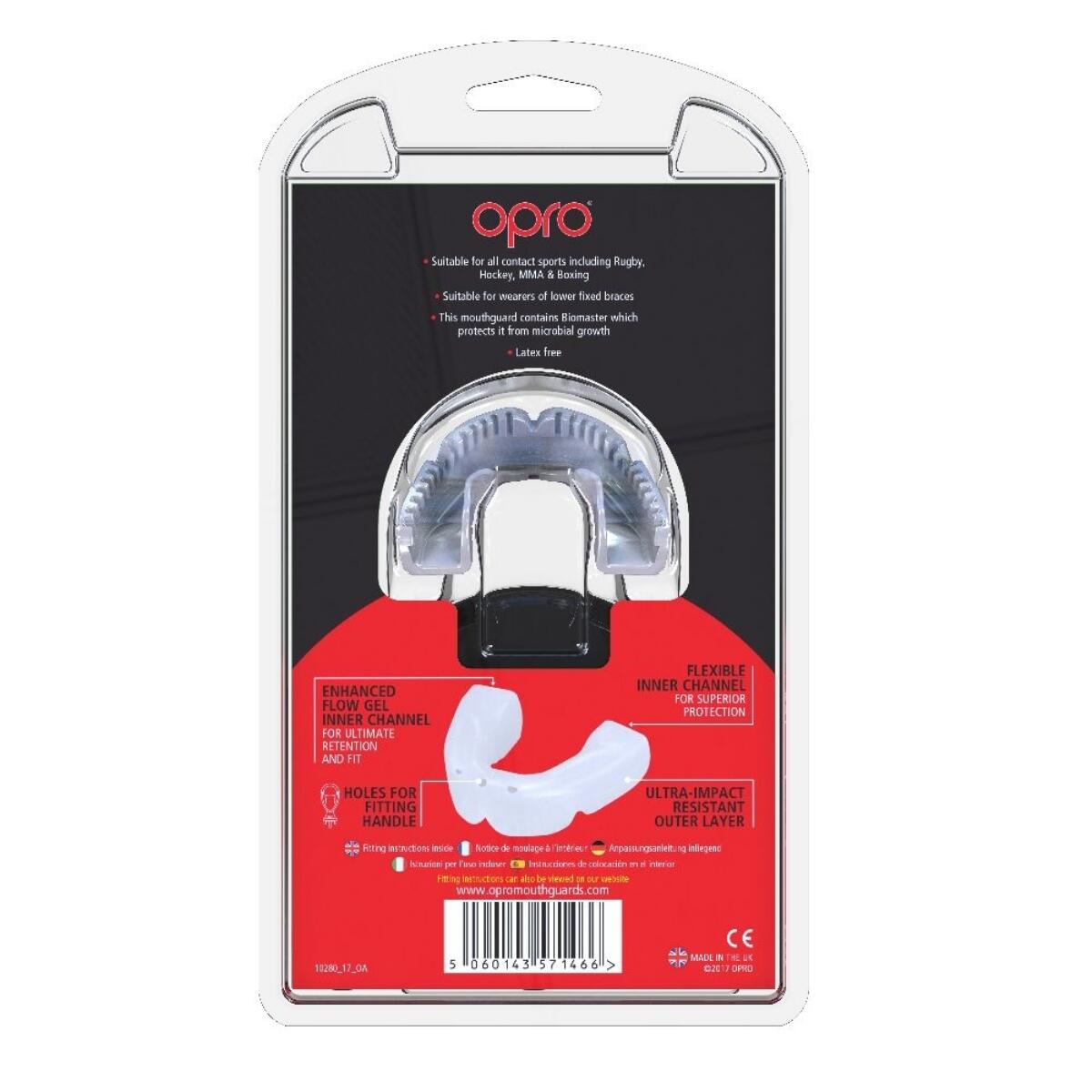 OPRO Self-Fit GEN4 Gold Mouthguard Low Tooth Rings