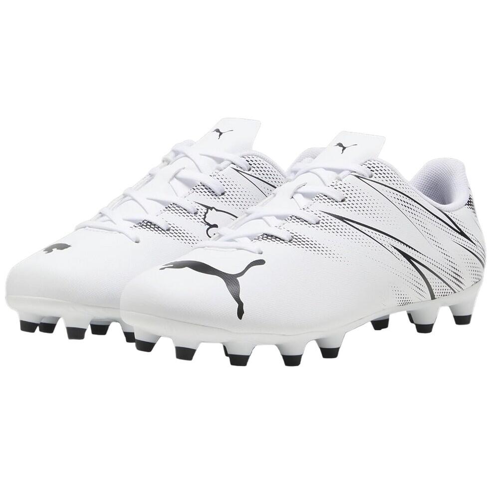 PUMA Childrens/Kids Attacanto Turf Training Football Boots (White/Black)