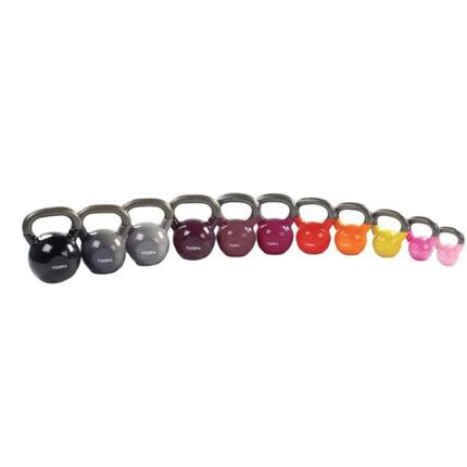 Kettlebell - Vinyl - Extra Coating - Kompakt - 2 kg - Hellrosa