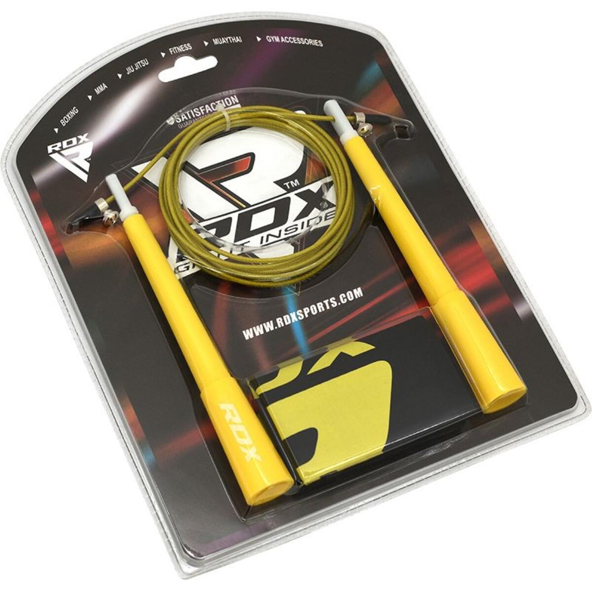 Corde à sauter RDX réglable acier 2,4 mm PVC 3m poignées 16 cm 3/7