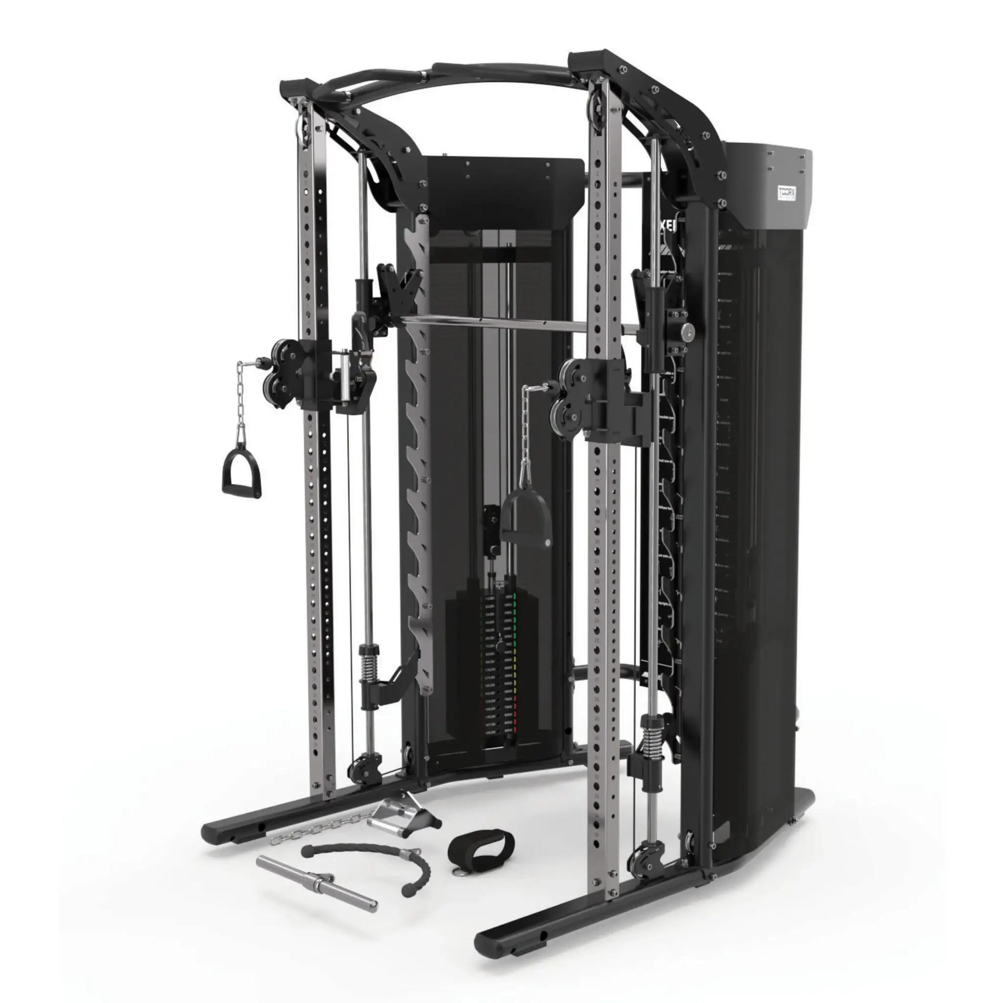 Toorx - Machine Et Rack Smith À Double Poulie 3 En 1 Asx-7000 - Appareil Multifonction - Noir - Taille Unique - Decathlon