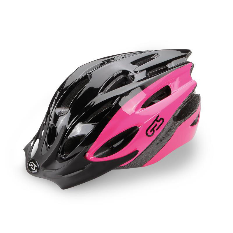 Casque de vélo route junior APACHE taille 47-53 rose et noir