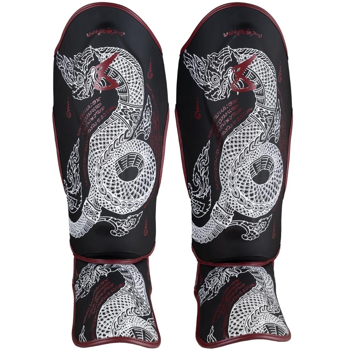 8 WEAPONS Shin Guards - Sak Yant Naga black XL 13/14