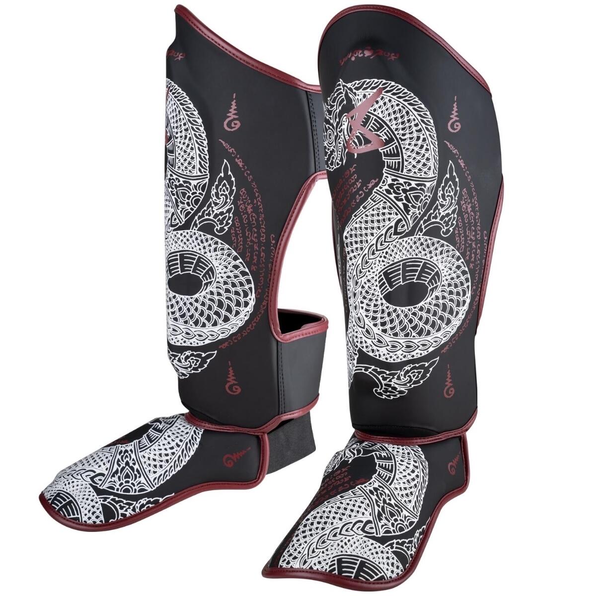8 WEAPONS Shin Guards - Sak Yant Naga black XL 12/14