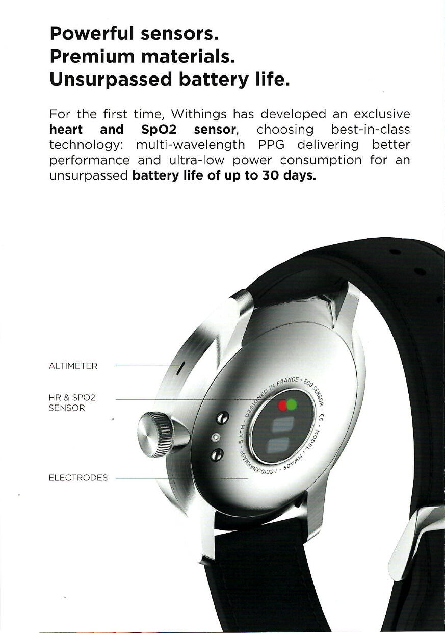 Relógio Withings Scanwatch 42mm preto 6/7