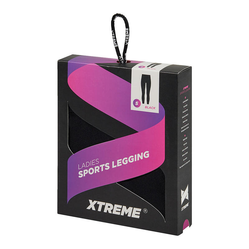 Xtreme - Sportlegging dames - Zwart - 1-Stuk - Sportlegging dames squat proof