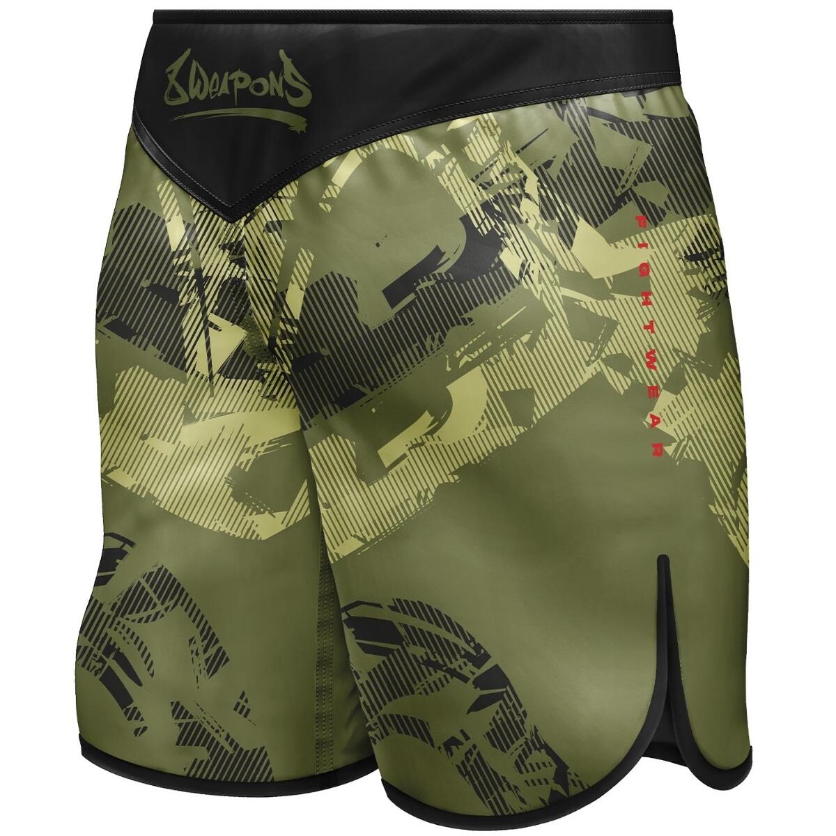 8 WEAPONS Fight Shorts, Hit 2.0, olive-black, XXL 2/4