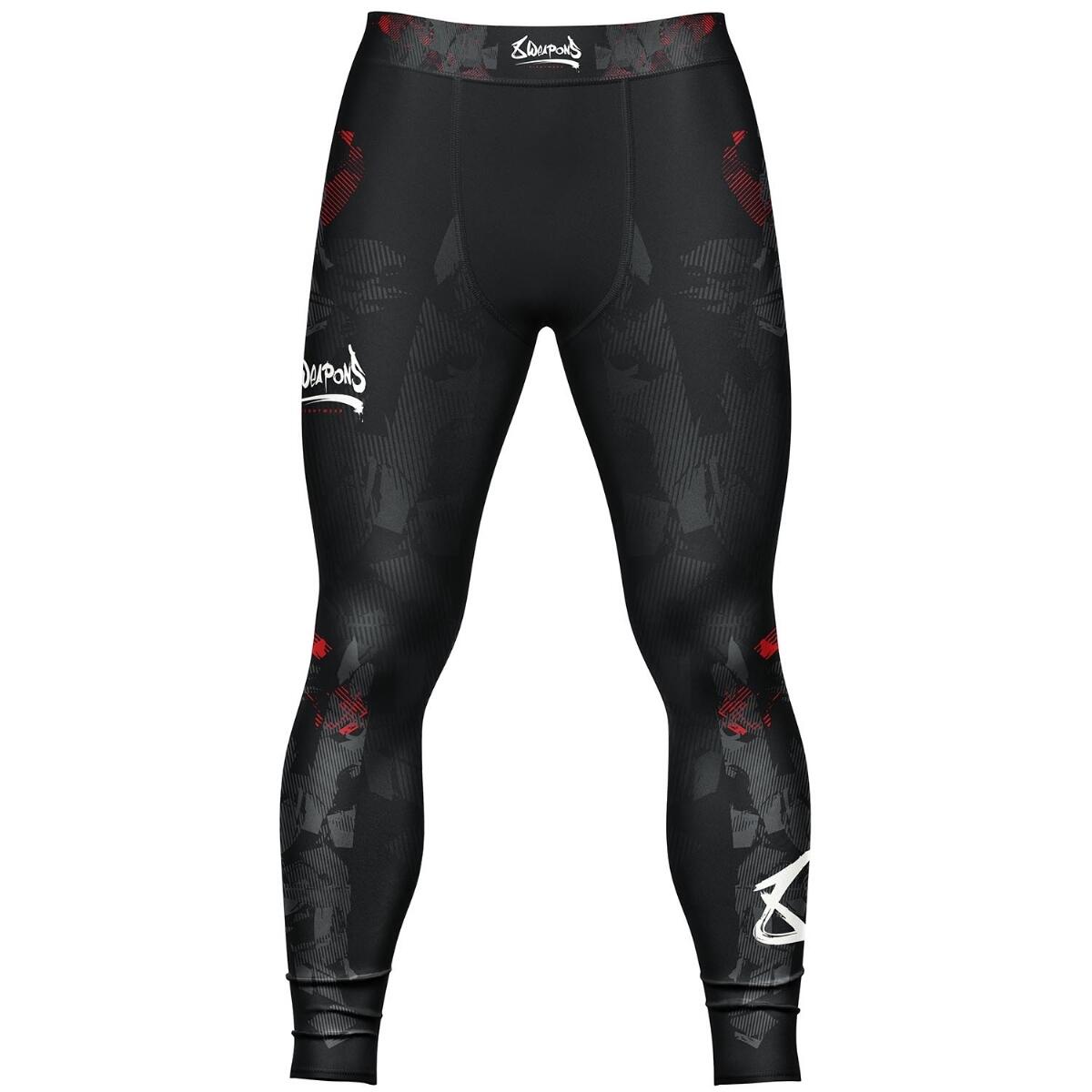 8 WEAPONS 8 WEAPONS Compression Pants, Hit 2.0, black-red, XXL