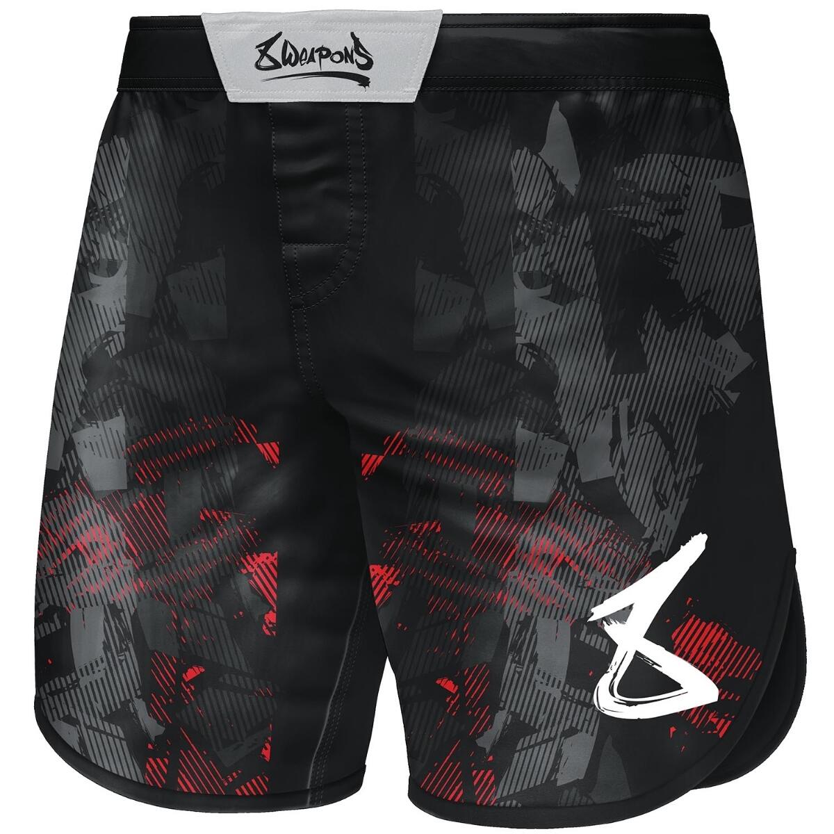 8 WEAPONS 8 WEAPONS Fight Shorts, Hit 2.0, black-red, XXL