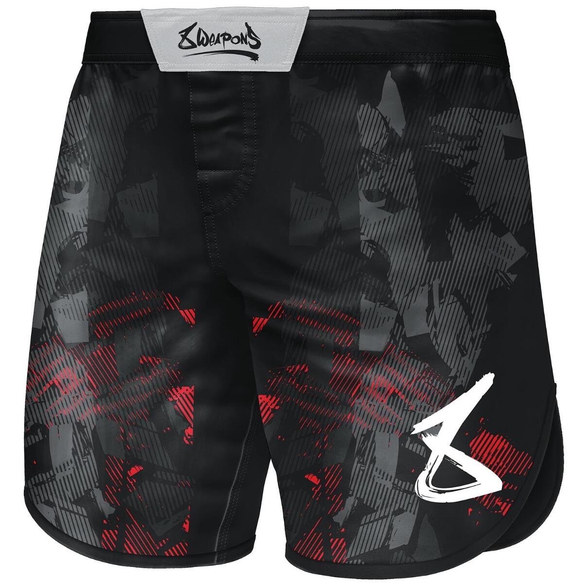8 WEAPONS 8 WEAPONS Fight Shorts, Hit 2.0, black-red, S