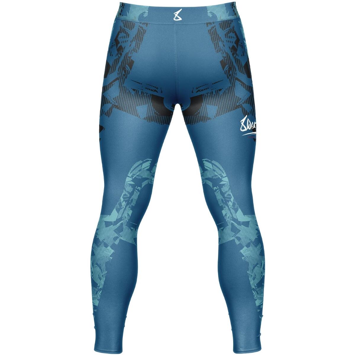 Pantalon compression 8 WEAPONS Hit 2.0 bleu, polyester/élasthanne, poche coquill 2/2