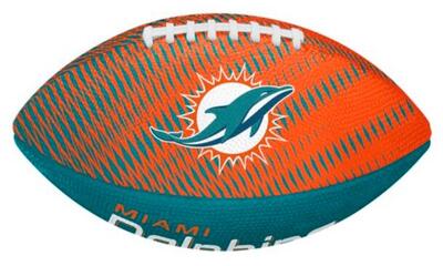 Wilson nfl team tailgate football junior team dolphins