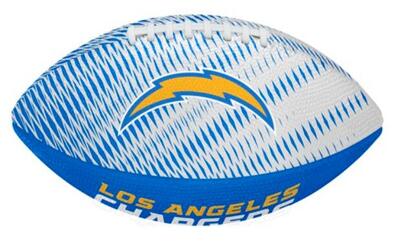 Wilson nfl team tailgate football junior team chargers
