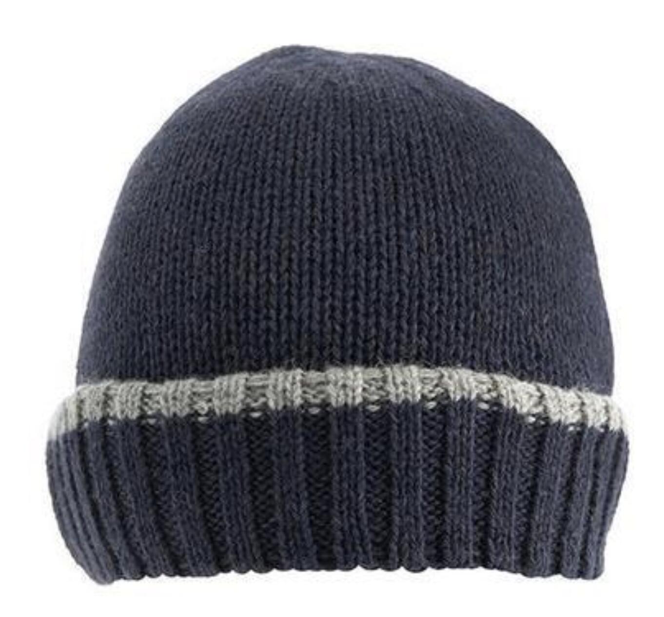 Dents Mens Knitted Hat w/ Turn Up Brim Warm Winter Ski