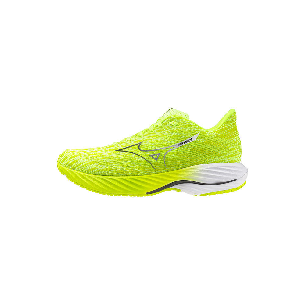Wave Rider 28 Wide Men's Road Running Shoes - Yellow/Silver