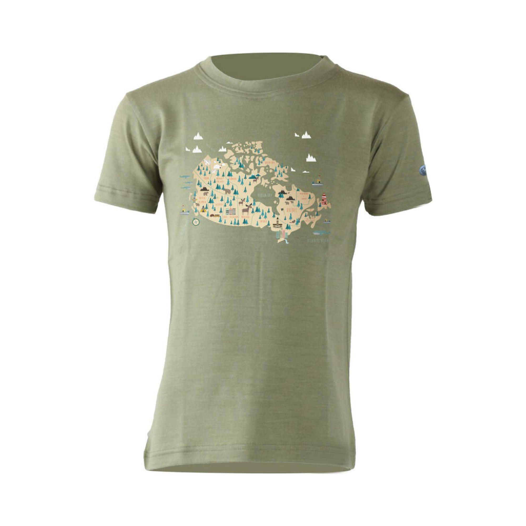 Lasting - T-shirt En Mérinos Pour Enfant Willy - T-shirt Manches Courtes - Vert - Decathlon