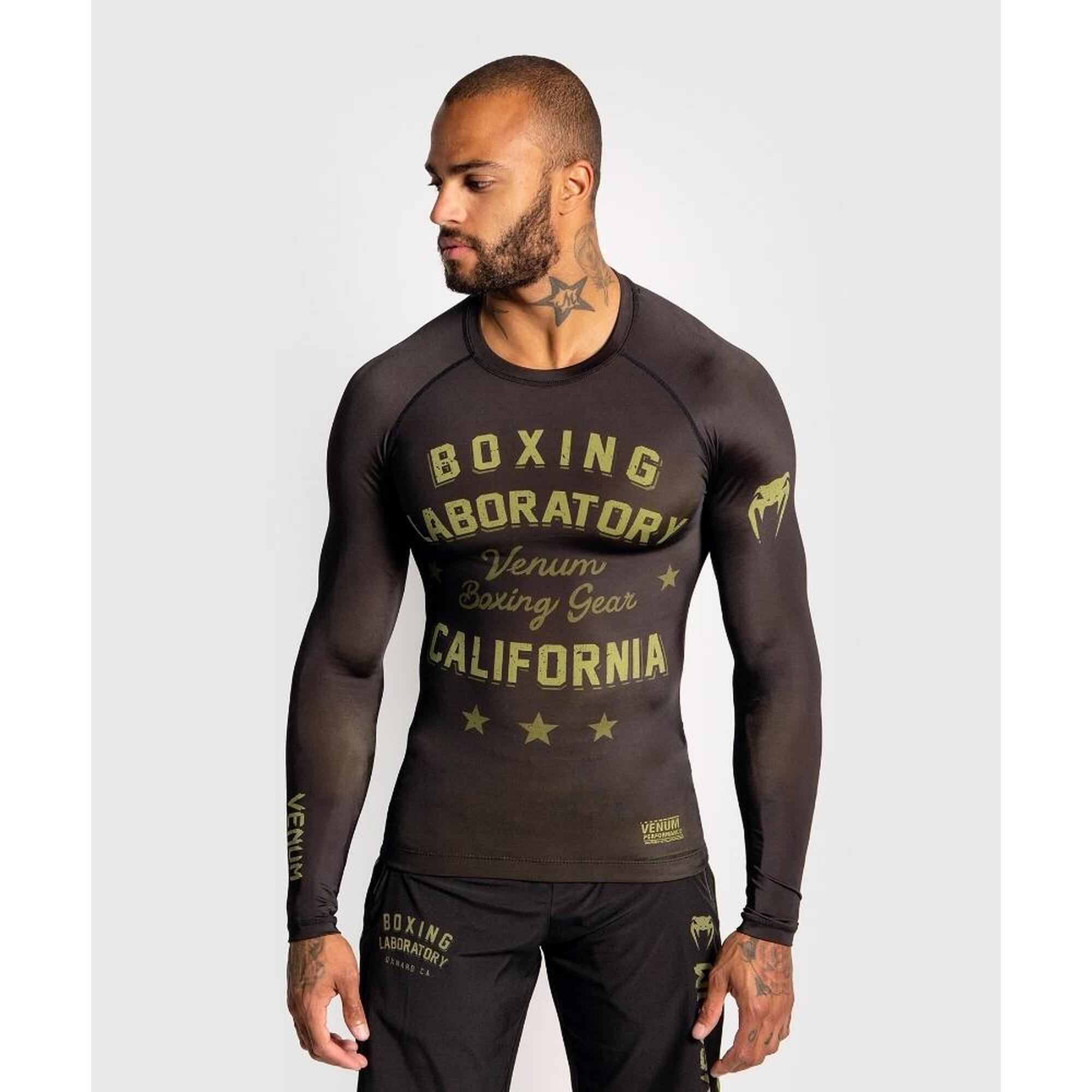 Compression T-shirt Venum Boxing Lab long sleeves