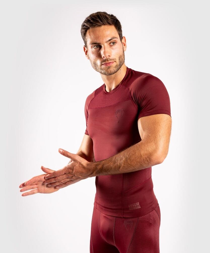 Venum G-Fit Rashguard Short Sleeves - Burgundy 6/6