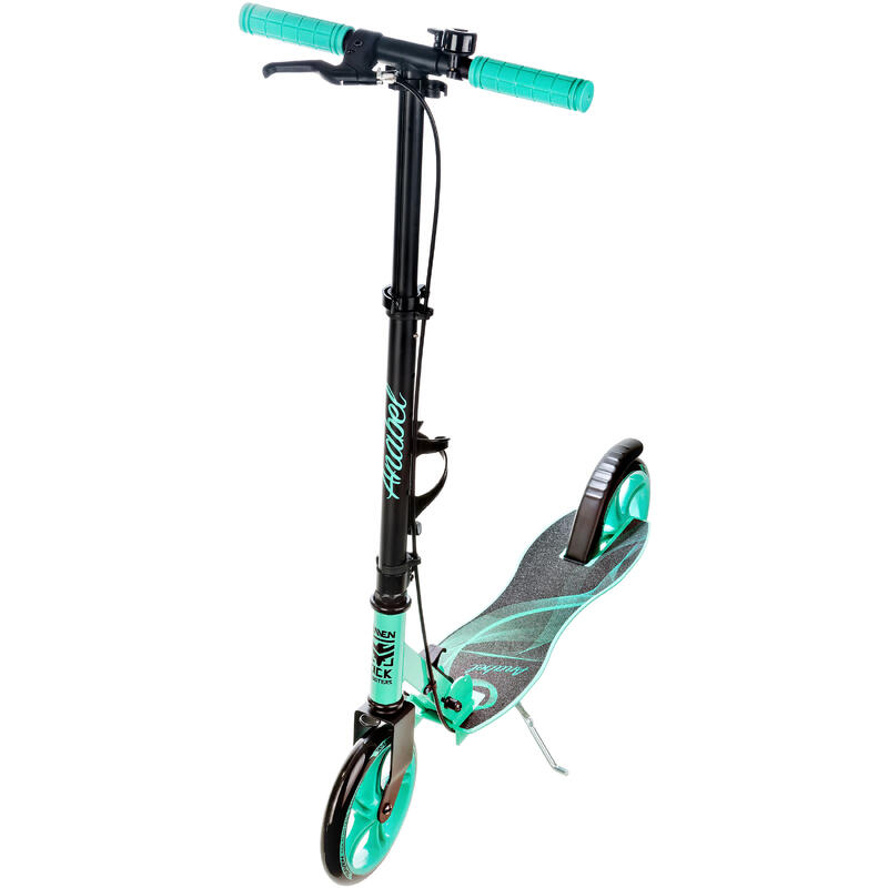Dámská skládací koloběžka Raven Anabel mint s ruční brzdou ABEC9 200mm