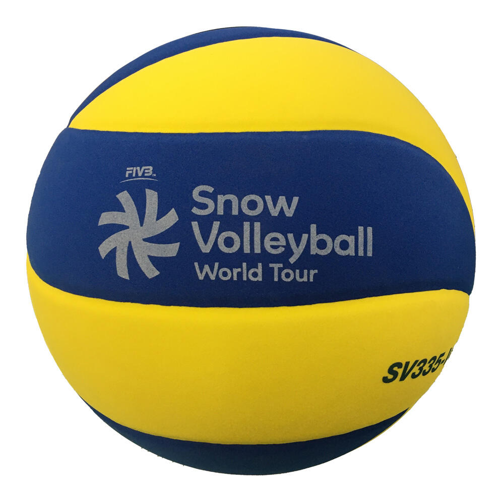 Mikasa - Ballon De Snow Volley Mikasa Sv335-v8 - Ballon De Volley - Bleu|jaune - 5 - Decathlon