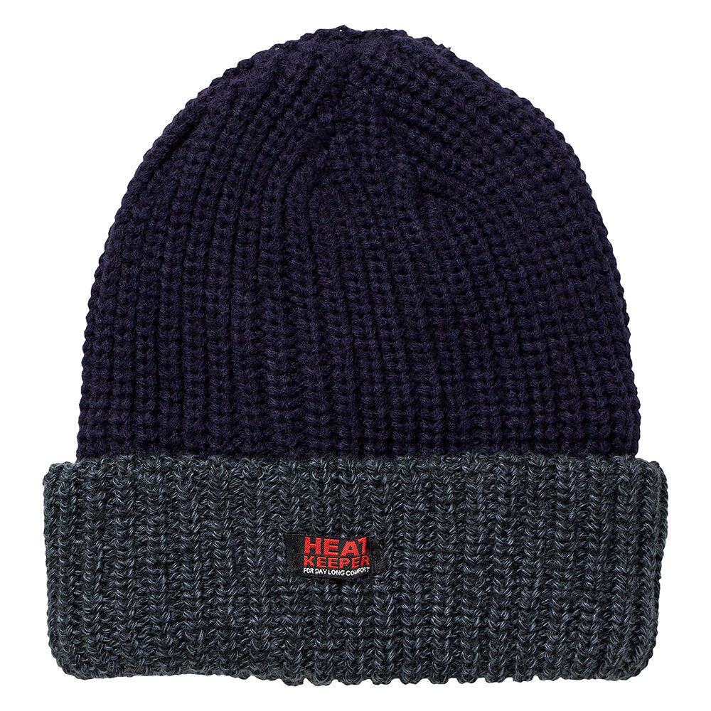 HEAT KEEPER Heatkeeper - Thermomütze Herren Rippe - Marineblau 1-teilig - Herren-Wintermütze
