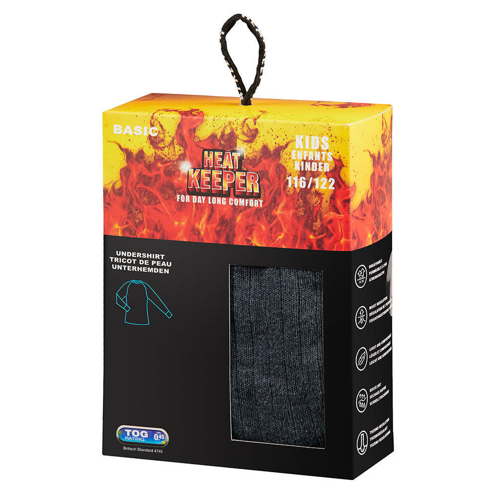 Heatkeeper thermo kindershirt antracite 6/6