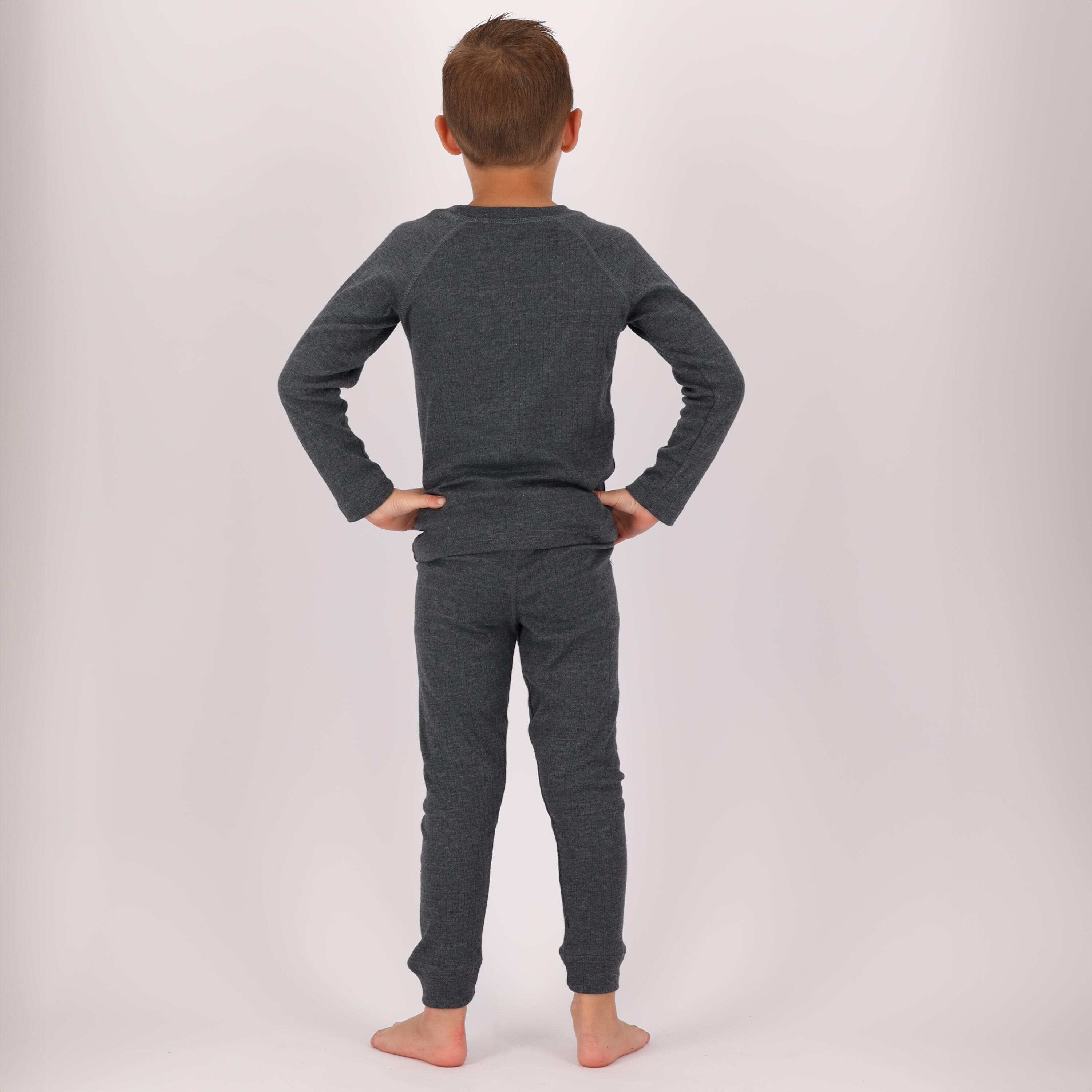 Heatkeeper thermo kindershirt antracite 5/6