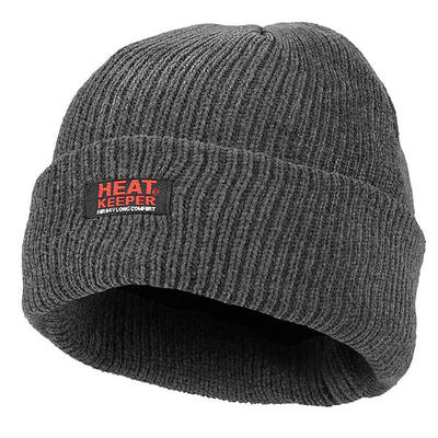 Heatkeeper - thermo muts chenille dames - zwart - 1-stuk - muts dames winter