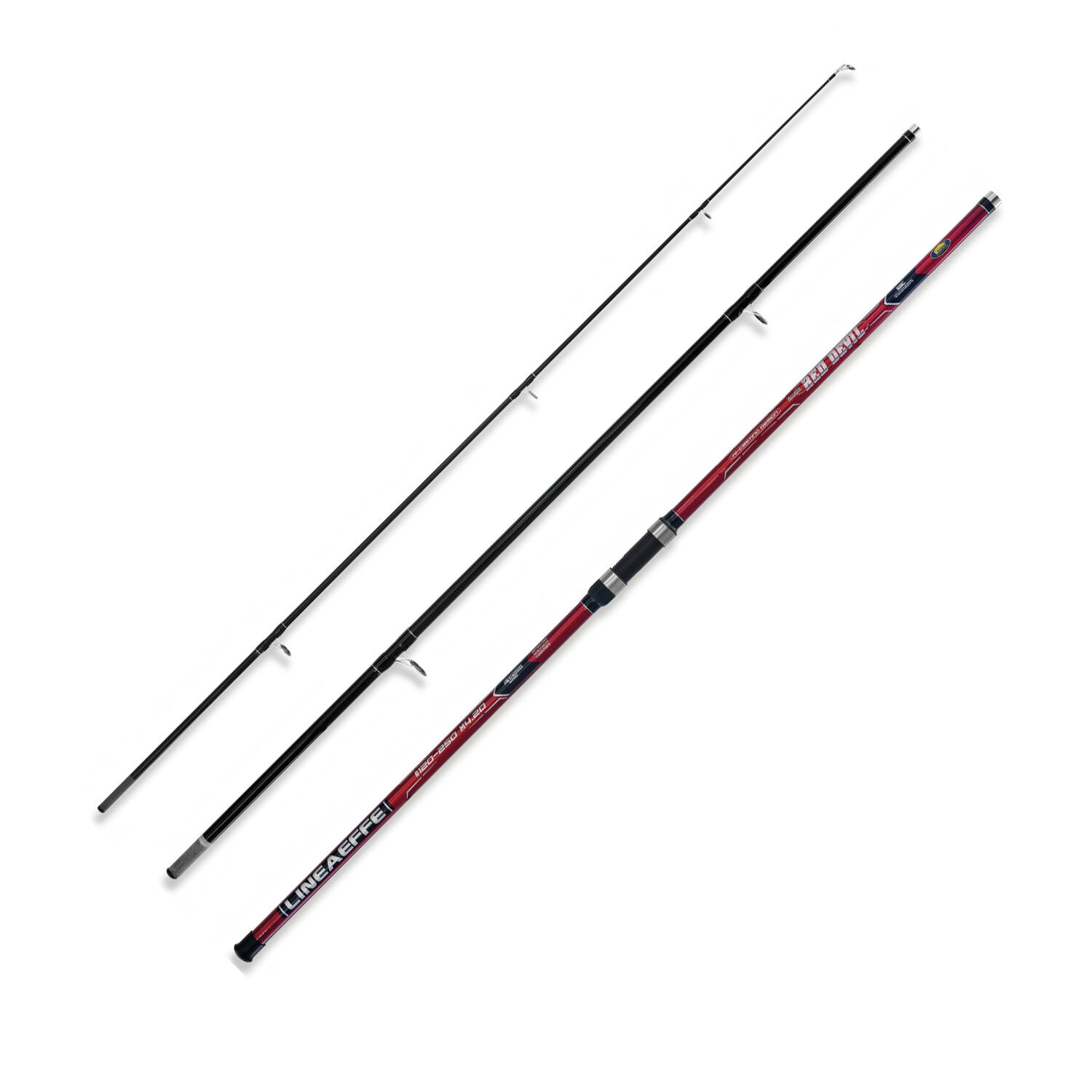 CONJUNTO DE SURFCASTING CANA RED DEVIL 4.20M E CARRETO RED DEVIL 80 2/3