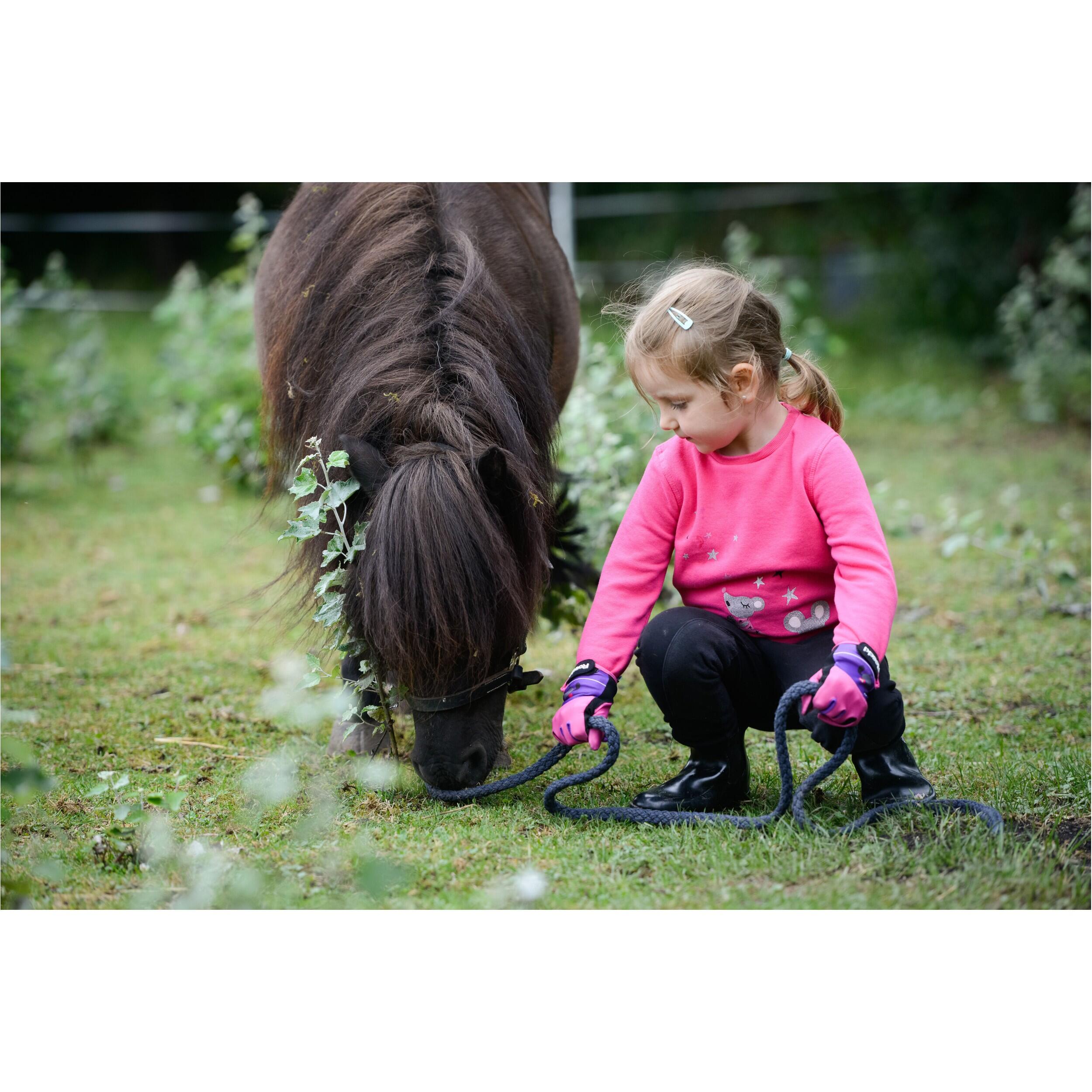 Kinder Reithandschuhe KANSAS pink 3/3