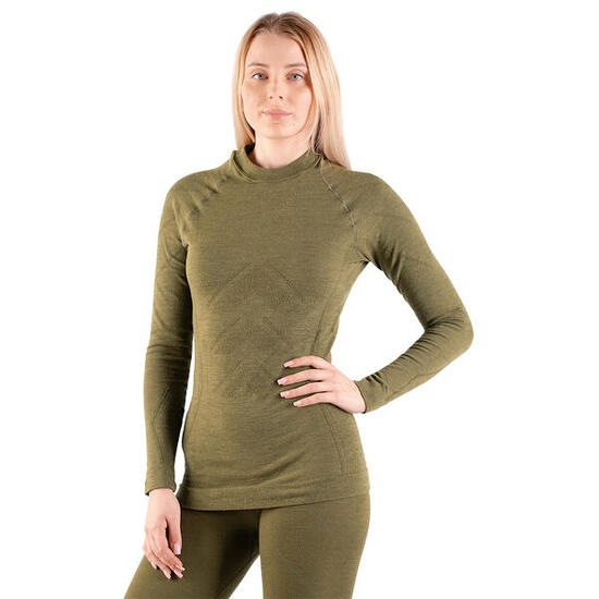 T-shirt à manches longues pour femmes Tagart Greenland en laine mérinos