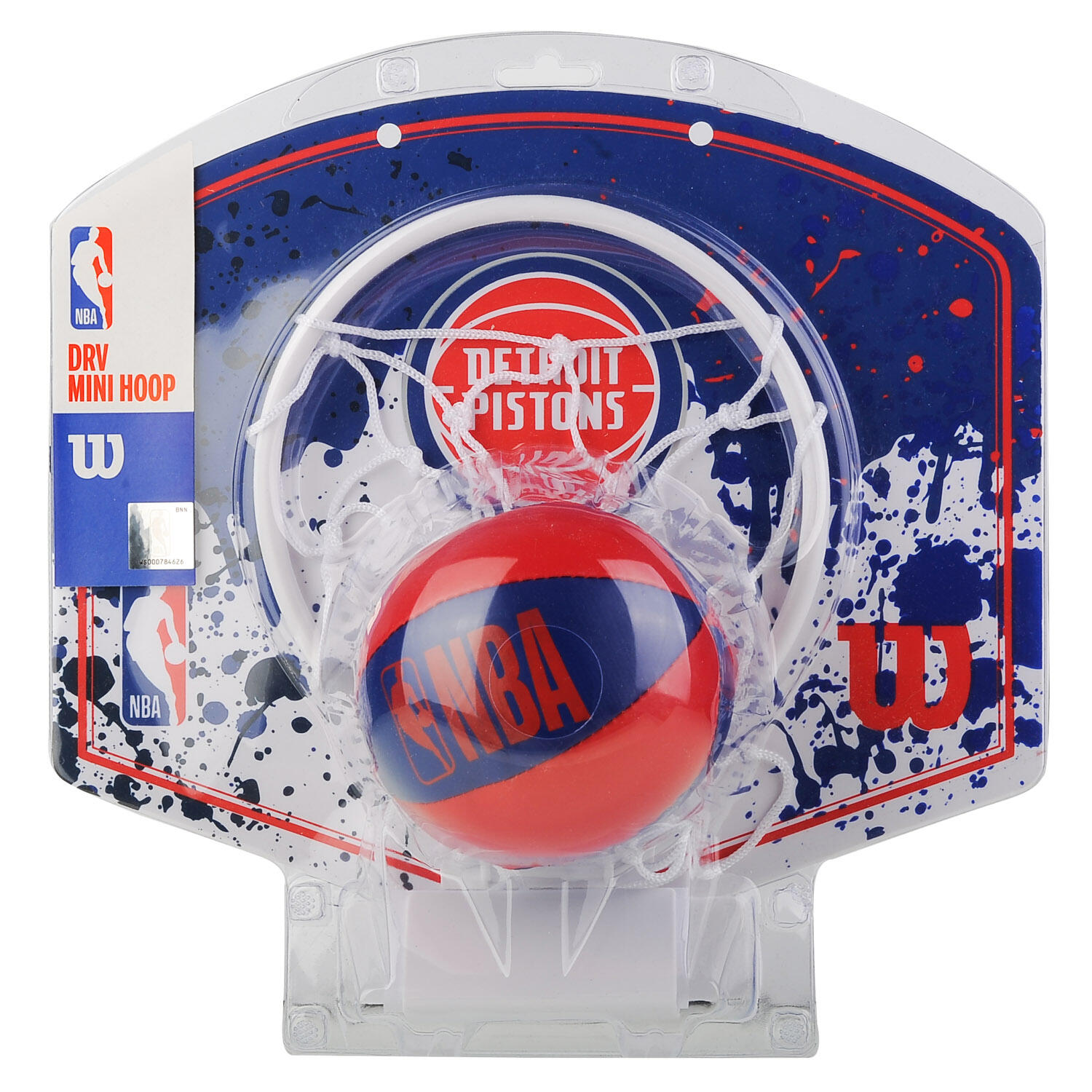 Wilson - Panier De Basket Mini Nba Team Detroit Pistons - Panier De Basket - Bleu|rouge - Taille Unique - Decathlon