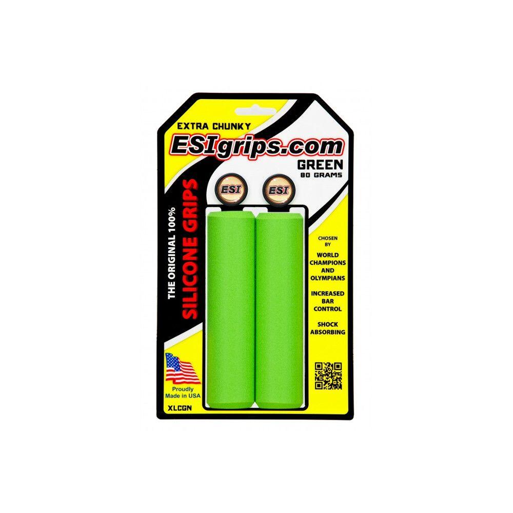 Punhos BTT extra grossos 80g ciclismo Verde Esigrips