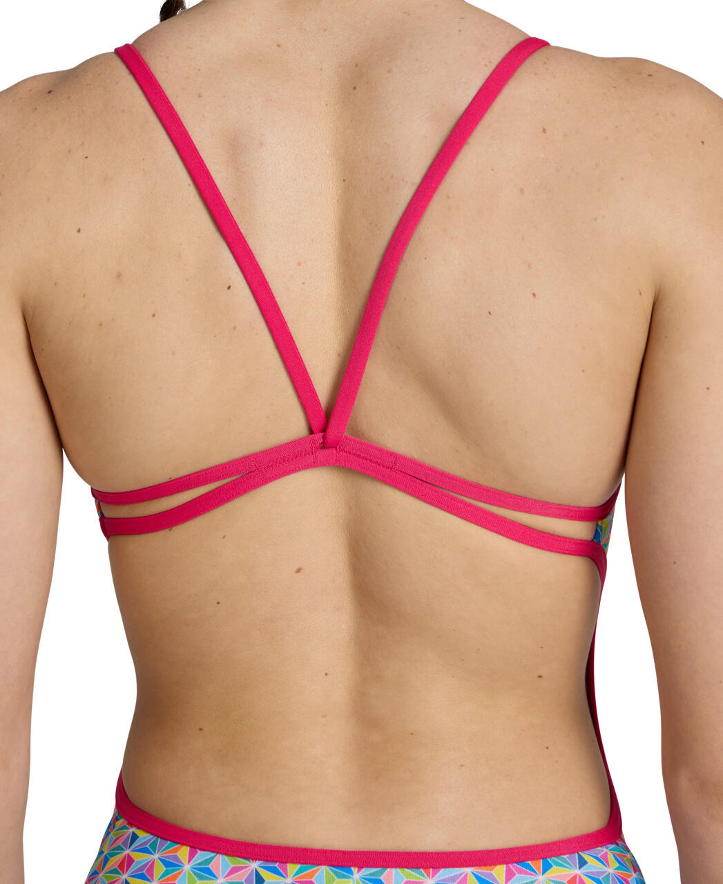 Costume Donna Arena Starfish Lace Back Freak Rose/Bianco 2/7