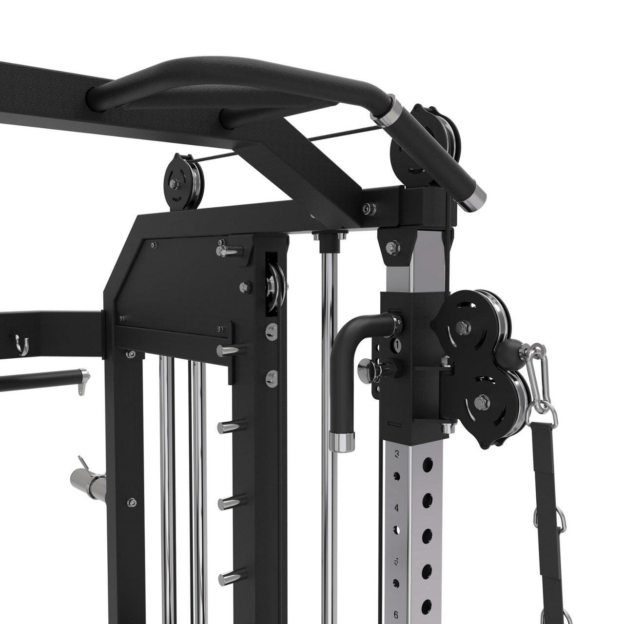 Multi Power Rack Asx 6000 - Dupla polia, Smith e Rack 3/5