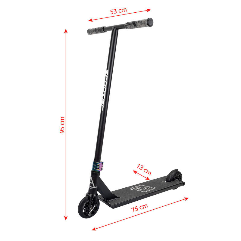 Roller Freestyle Dominator, alumínium kerekek és platform, magas kormány 95 cm